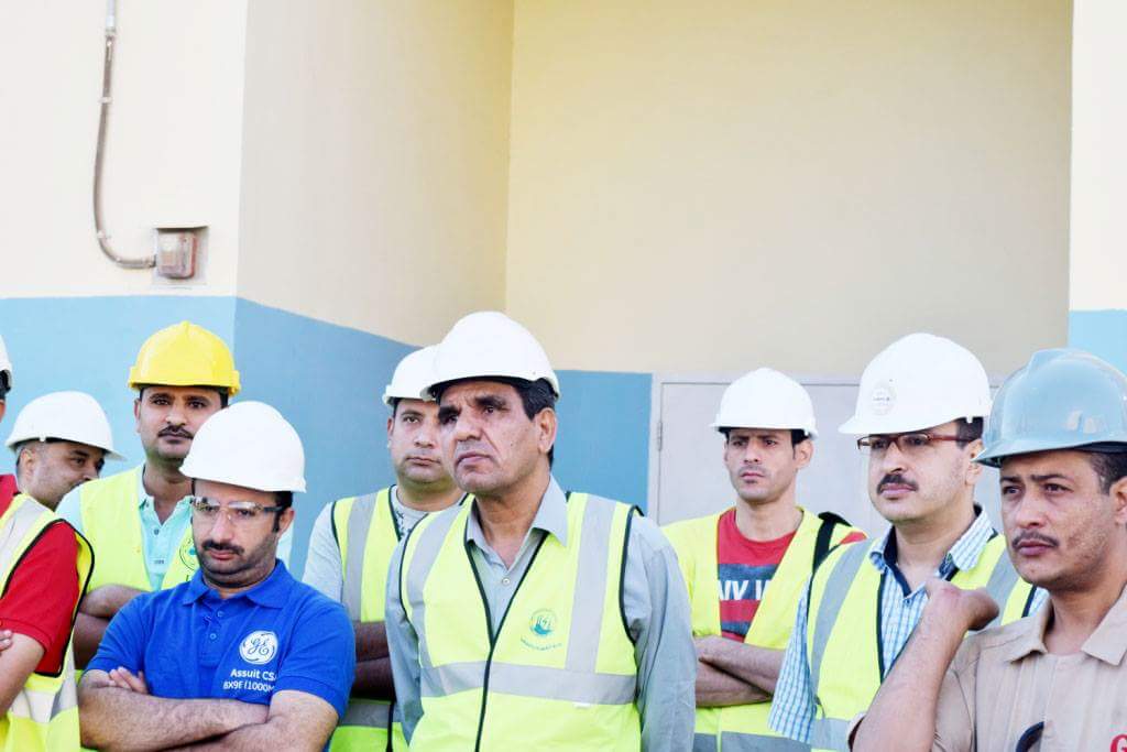 بدء العمل بـ الغاز_الطبيعي  بدلا من السولار بمحطة كهرباء غرب أسيوط...