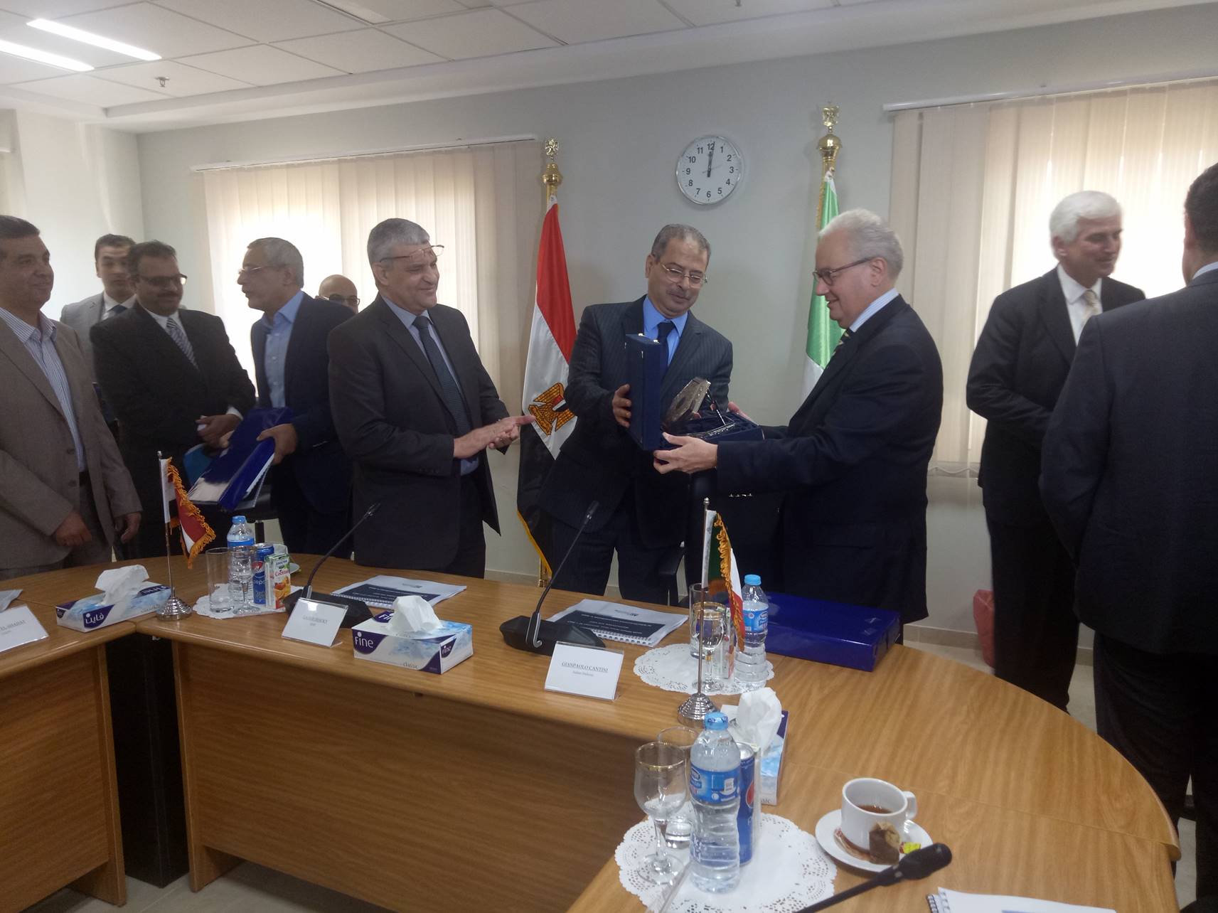 زيارة السفير الايطالي الى محطة كهرباء جنوب حلوان....